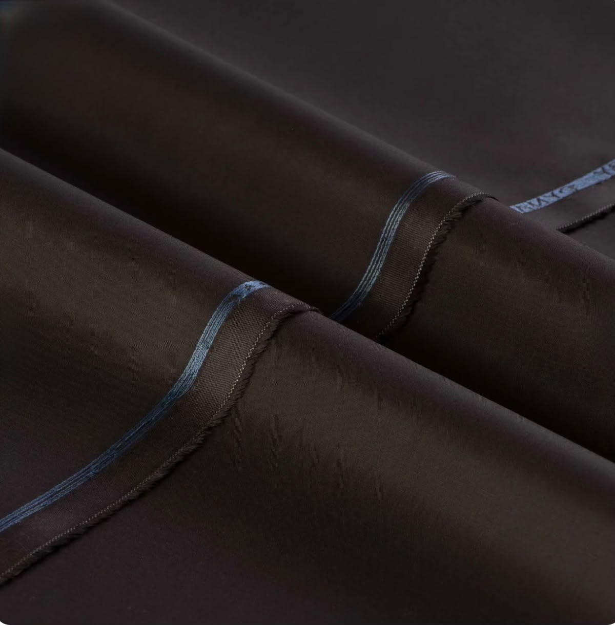 Deep Chocolate Brown Semi-Stiff Cotton Unstitched Suit