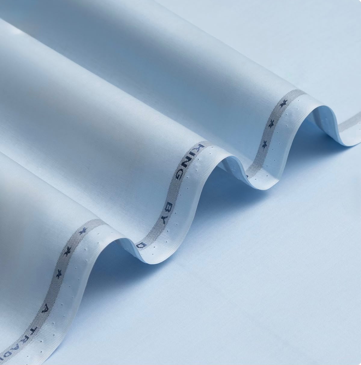 βοΈ Luxe Sky Azure β Premium Semi-Stiff Unstitched Cotton Fabric