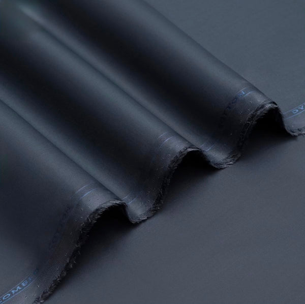 🏙️ Luxe Slate Navy – Premium Semi-Stiff Unstitched Cotton Fabric